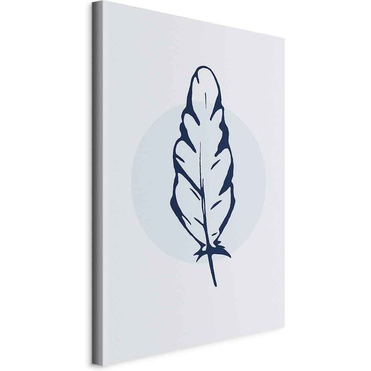 CONFIGURABLE PÄÄTUOTE - Taulu - Blue Feather (1 Part) Vertical 43749