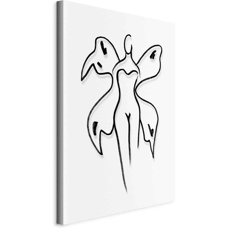 CONFIGURABLE PÄÄTUOTE - Taulu - Butterfly Woman (1 Part) Vertical 97544