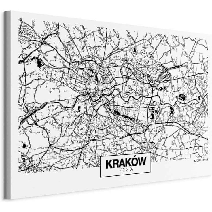 CONFIGURABLE PÄÄTUOTE - Taulu - City Plan: Krakow (1 Part) Wide 23076