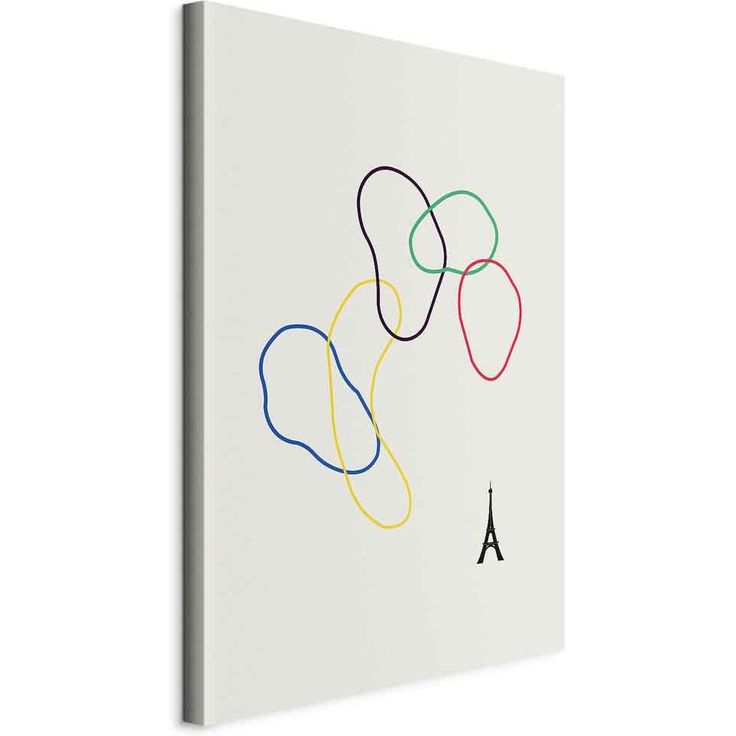CONFIGURABLE PÄÄTUOTE - Taulu - Colorful Rings - Digital Graphics - Minimalism 02271