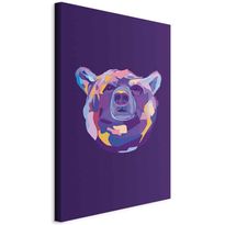Taulu Artgeist Colourful Bear (1 Part) Vertical, eri vaihtoehtoja