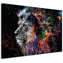 Taulu Artgeist Crazy Lion (1 Part) Wide, eri vaihtoehtoja
