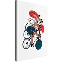 Taulu Artgeist Cycling Race. Competitors on a Light Background - Illustration, eri vaihtoehtoja