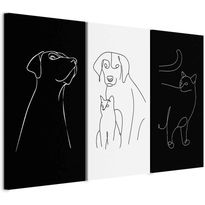 Taulu Artgeist Domestic Animals (3 Parts), eri vaihtoehtoja