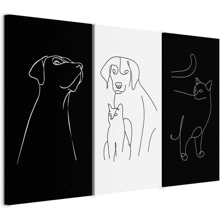 CONFIGURABLE PÄÄTUOTE - Taulu - Domestic Animals (3 Parts) 04198