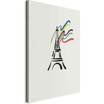Taulu Artgeist Eiffel Tower and Colorful Ribbons, eri vaihtoehtoja