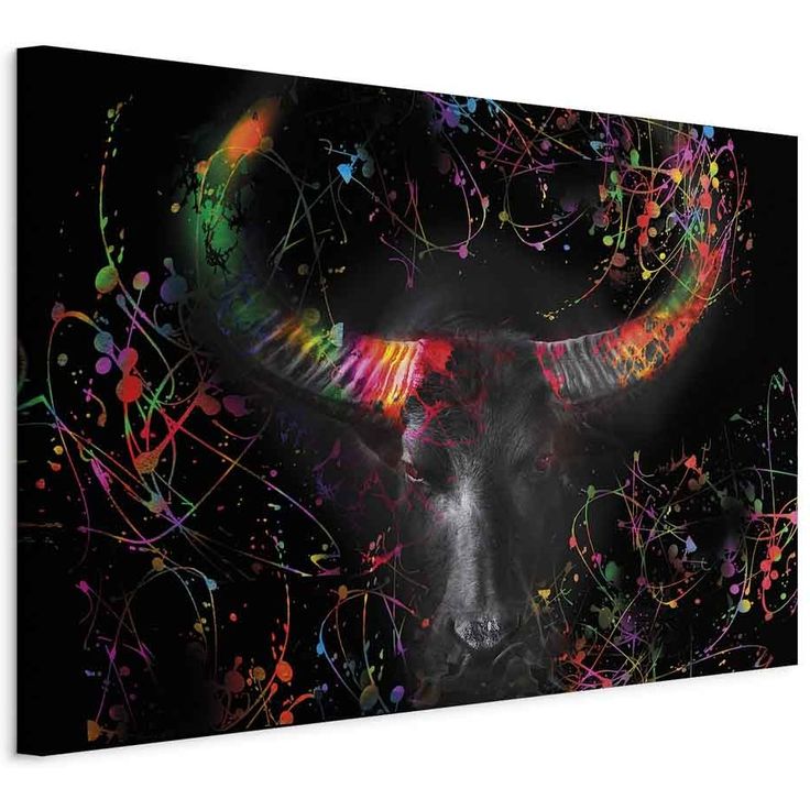 CONFIGURABLE PÄÄTUOTE - Taulu - Enraged Bull (1 Part) Vertical - Second Variant 20306