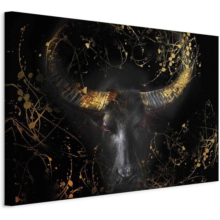 CONFIGURABLE PÄÄTUOTE - Taulu - Enraged Bull (1 Part) Vertical - Third Variant 85190
