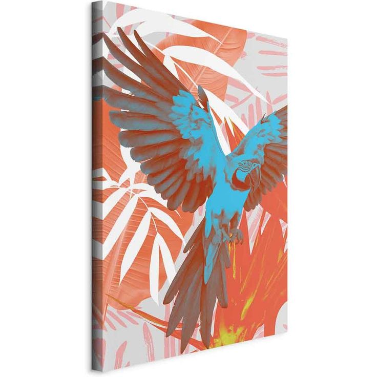 CONFIGURABLE PÄÄTUOTE - Taulu - Exotic Wings - Parrot Among Abstract Leaf Patterns 28285