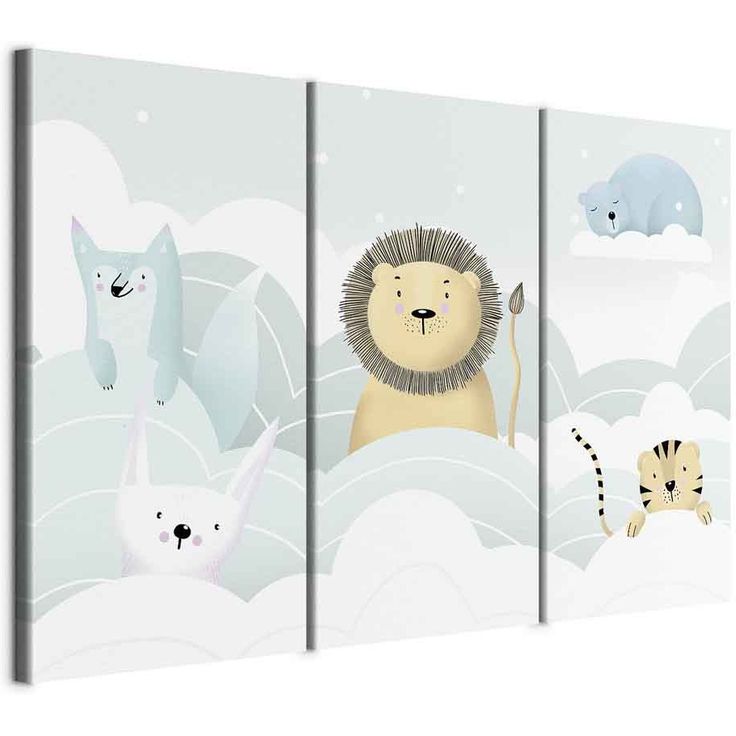 CONFIGURABLE PÄÄTUOTE - Taulu - Fairy-Tale Zoo (3 Parts) 54742
