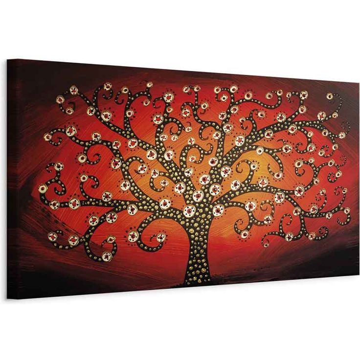 CONFIGURABLE PÄÄTUOTE - Taulu - Fiery Tree (1 Part) Narrow 74156