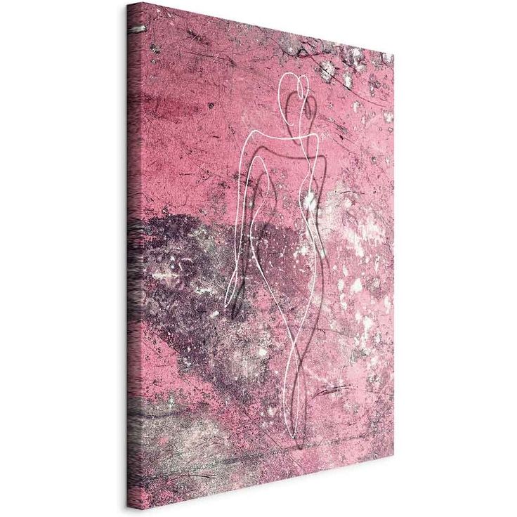 CONFIGURABLE PÄÄTUOTE - Taulu - Figure on Pink Background (1-part) - Female Silhouette in Marble 66929