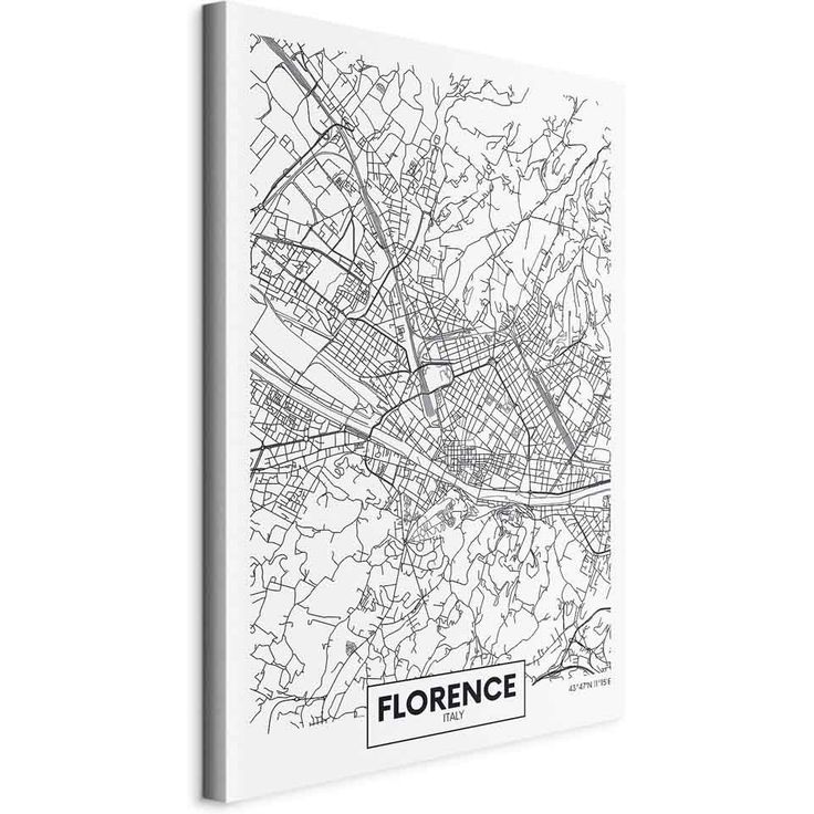 CONFIGURABLE PÄÄTUOTE - Taulu - Florence Map (1 Part) Vertical 39032