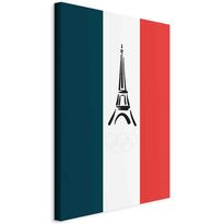 Taulu Artgeist French Flag With Graphic Eiffel Tower, eri vaihtoehtoja