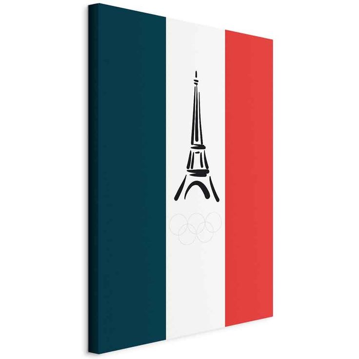 CONFIGURABLE PÄÄTUOTE - Taulu - French Flag With Graphic Eiffel Tower 02677