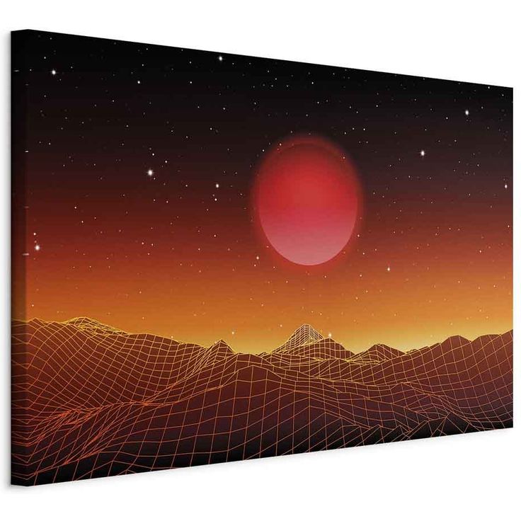 CONFIGURABLE PÄÄTUOTE - Taulu - Futuristic landscape (1 Part) Wide 42285