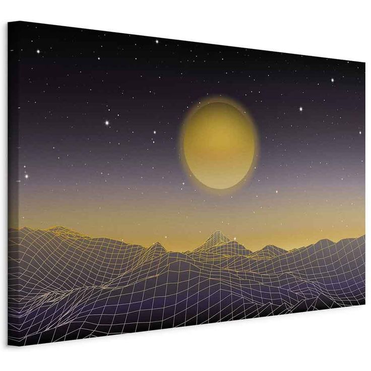 CONFIGURABLE PÄÄTUOTE - Taulu - Futuristic landscape 3 (1 Part) Wide 54100