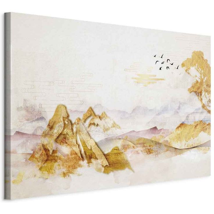 CONFIGURABLE PÄÄTUOTE - Taulu - Golden Mountains (1 Part) Wide 41899
