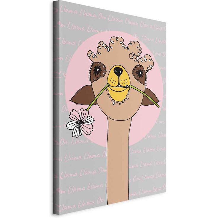 CONFIGURABLE PÄÄTUOTE - Taulu - Happy Llama (1 Part) Vertical 76419