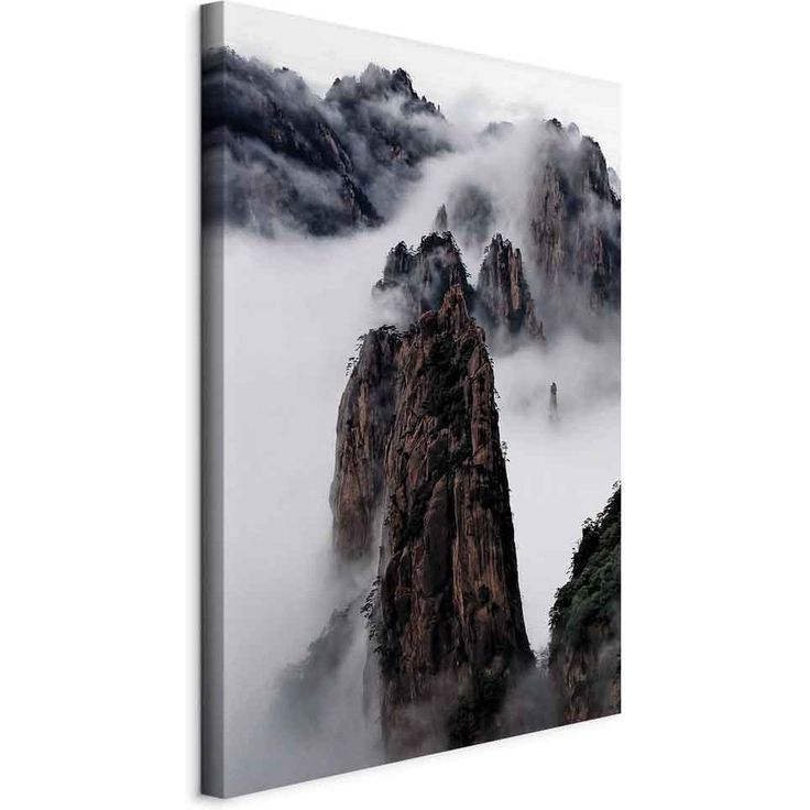 CONFIGURABLE PÄÄTUOTE - Taulu - High Mountains in Mist (1-part) - Landscape of Clouds Amid Rocks 97407