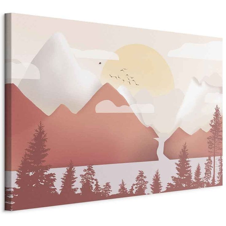 CONFIGURABLE PÄÄTUOTE - Taulu - Landscape at Sunset (1 Part) Wide 02934