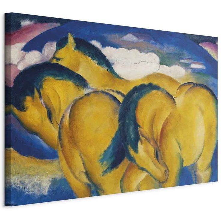 CONFIGURABLE PÄÄTUOTE - Taulu - Little Yellow Horses (Franz Marc) 48699
