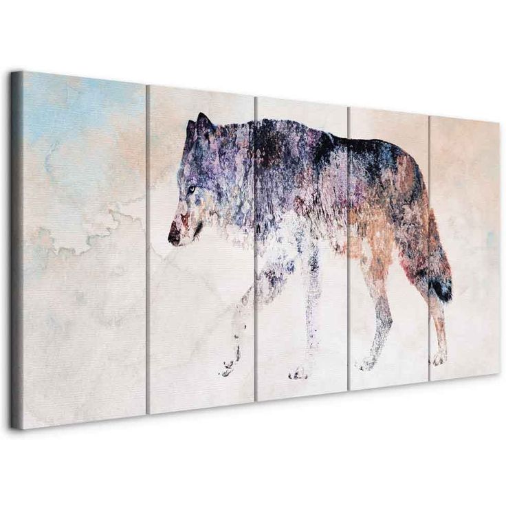 CONFIGURABLE PÄÄTUOTE - Taulu - Lonely Wolf (5 Parts) Narrow 58641