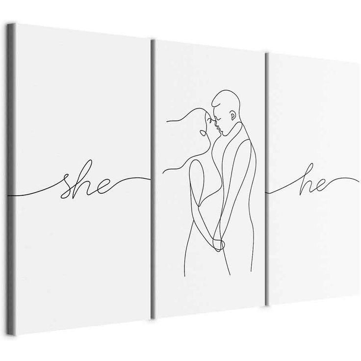 CONFIGURABLE PÄÄTUOTE - Taulu - Love Triptych (3 Parts) 55534