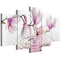 Taulu Artgeist Magnolias over Water (5 Parts) Wide Pink, eri vaihtoehtoja