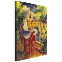 Taulu Artgeist Männer auf der Straße am See (August Macke), eri vaihtoehtoja