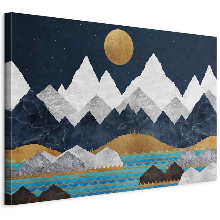 CONFIGURABLE PÄÄTUOTE - Taulu - Night in the Mountains (1 Part) Wide 27555