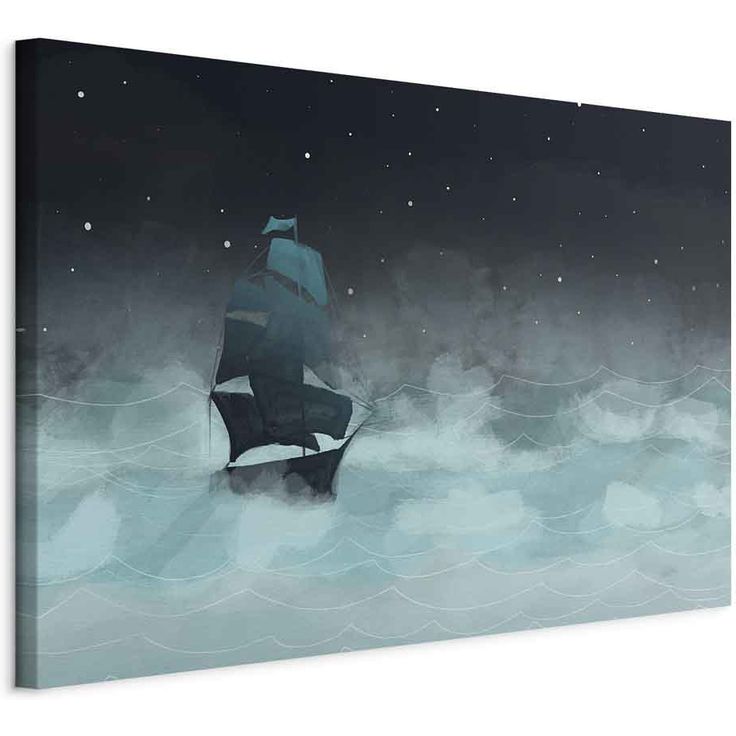 CONFIGURABLE PÄÄTUOTE - Taulu - Night Waves (1 Part) Wide - Second Variant 44067