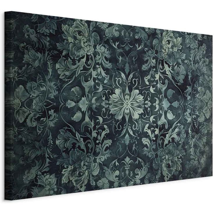 CONFIGURABLE PÄÄTUOTE - Taulu - Oriental Pattern Carpet: Emerald Ornaments and Worn Patterns 89357