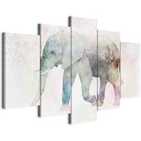 Taulu Artgeist Painted Elephant (5 Parts) Wide, eri vaihtoehtoja
