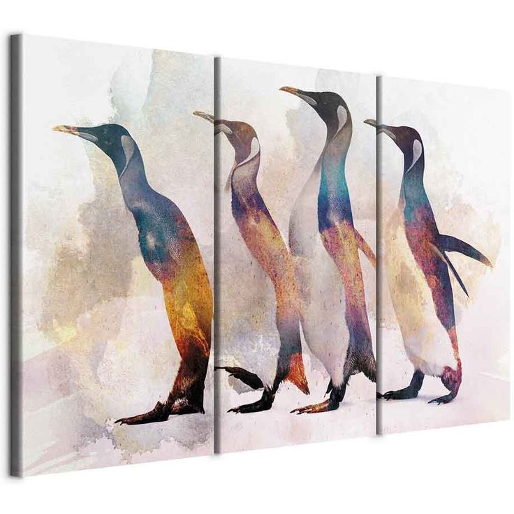 CONFIGURABLE PÄÄTUOTE - Taulu - Penguin Wandering (3 Parts) 34563