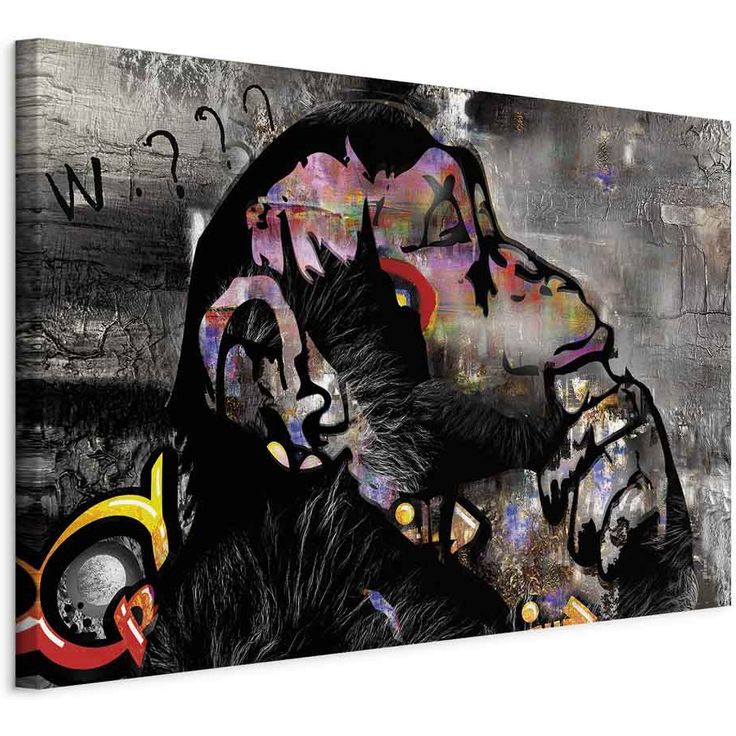 CONFIGURABLE PÄÄTUOTE - Taulu - Pensive Monkey (1 Part) Wide 87477
