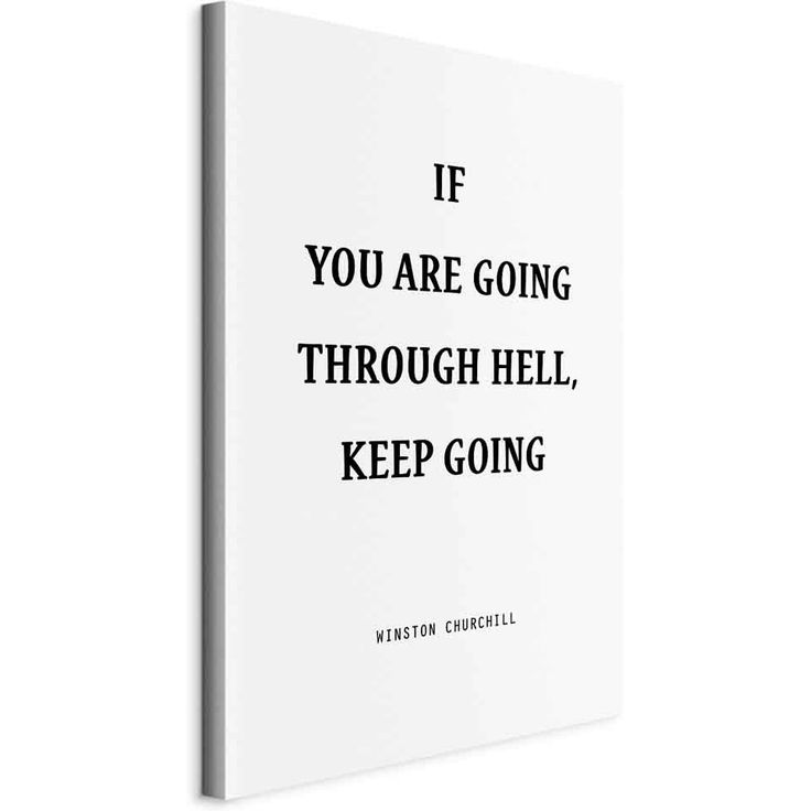 CONFIGURABLE PÄÄTUOTE - Taulu - Power of Words (1-part) - Winston Churchill's Motivational Quote 43282