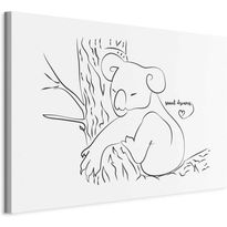 Taulu Artgeist Quiet Charm of Nature (1-part) - Sleeping Koala in Black and White, eri vaihtoehtoja