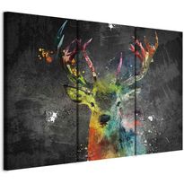 Taulu Artgeist Rainbow Deer (3 Parts), eri vaihtoehtoja