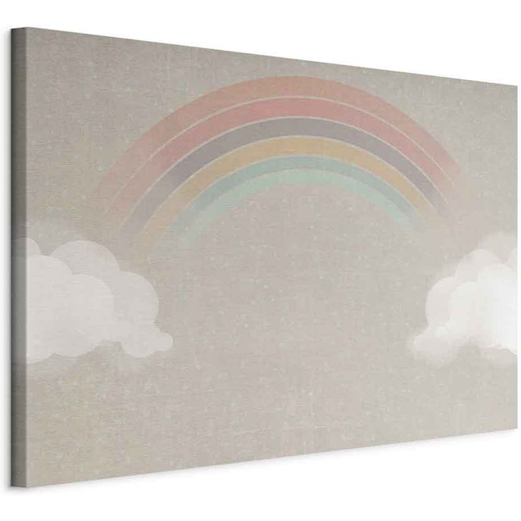 CONFIGURABLE PÄÄTUOTE - Taulu - Rainy June - Colorful Rainbow Emerging from Clouds on a Bright Background 39427