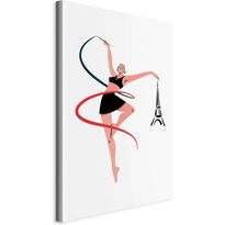 Taulu Artgeist Rhythmic Gymnastics - Illustration of a Woman With a Ribbon, eri vaihtoehtoja