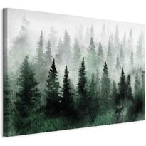 Taulu Artgeist Scandinavian Foggy Forest (1 Part) Wide, eri vaihtoehtoja