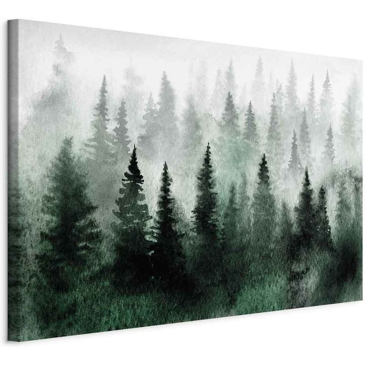 CONFIGURABLE PÄÄTUOTE - Taulu - Scandinavian Foggy Forest (1 Part) Wide 61002