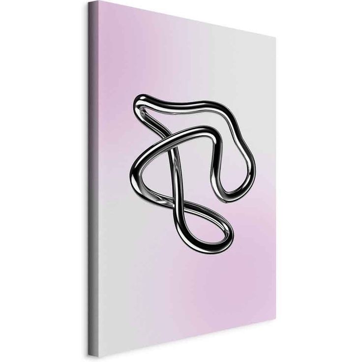CONFIGURABLE PÄÄTUOTE - Taulu - Silver Intricacies - Fluid Metallic Figure on a Gradient Background 29121