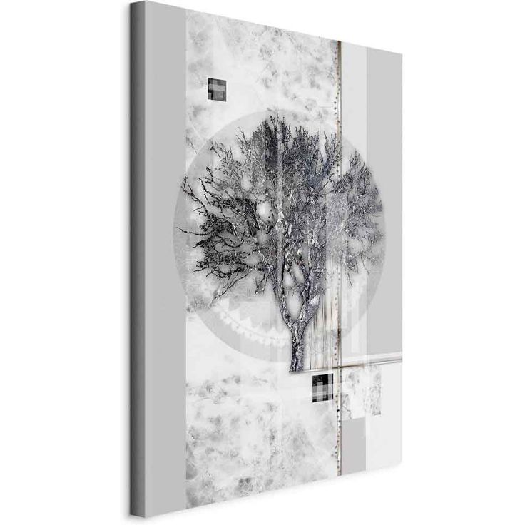 CONFIGURABLE PÄÄTUOTE - Taulu - Silver Tree (1 Part) Vertical 43831
