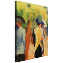 Taulu Artgeist Spaziergänger unter Bäumen (Spaziergänger im Park) (August Macke), eri vaihtoehtoja