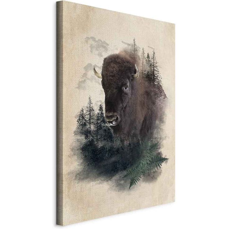 CONFIGURABLE PÄÄTUOTE - Taulu - Stately Buffalo (1 Part) Vertical 33474
