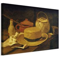 Taulu Artgeist Still life with yellow straw hat (Vincent Van Gogh), eri vaihtoehtoja