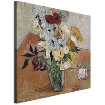 Taulu Artgeist Stilllife with Japanese vase, roses and anemones (Vincent Van Gogh), eri vaihtoehtoja
