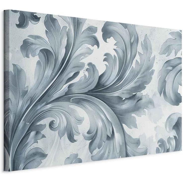 CONFIGURABLE PÄÄTUOTE - Taulu - Stone Baroque Ornaments in Light Shades of Gray-Blue 95549
